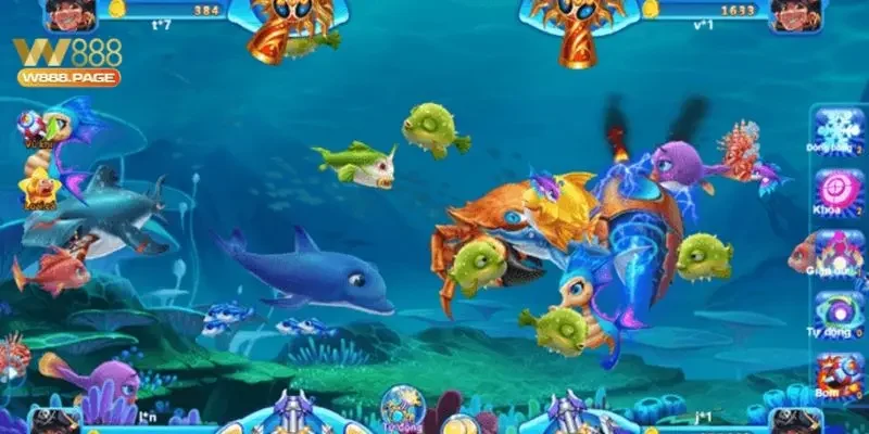 Những nhà cung cấp nổi tiếng tại sảnh game bắn cá W88