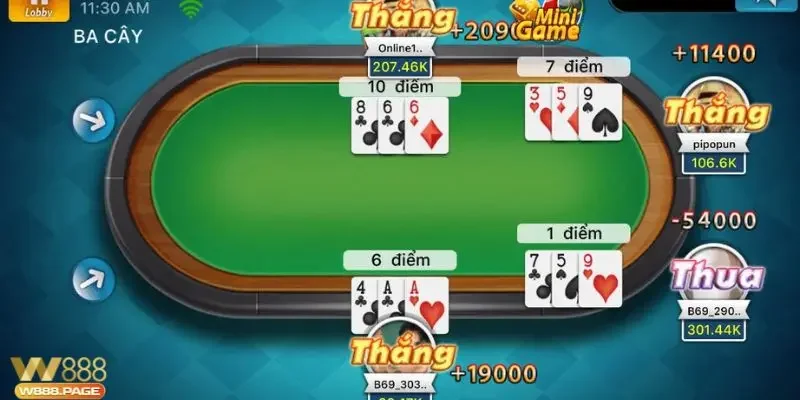 Tìm hiểu luật chơi trong game đánh bài 3 cây đổi thưởng